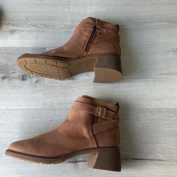 Dr. Scholl's Retrospect Ankle Bootie Boot tan size 8.5 New Without Box - Picture 6 of 10